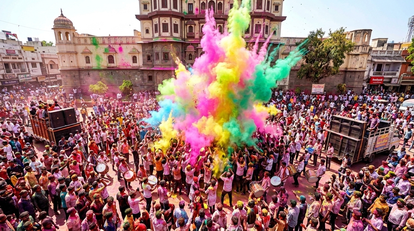 Indore Rangpanchami 2026: Gair Time, Route, Traffic Plan and Celebration Guide